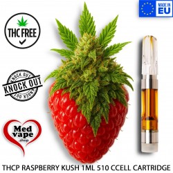THCP RASPBERRY KUSH 1ML 510 CCELL CARTRIDGE - EL GRINGO weed vape legal marijuana